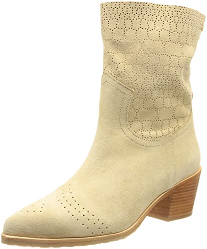 Fred de la Bretoniere Damen FRS1187 Western Ankle Boot Suede, Light Sand, 36 EU Fred de la Bretoniere Damen FRS1187 Western Ankle Boot Suede, Light Sand, 36 EU von Fred de la Bretoniere