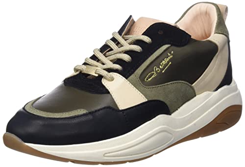 Fred de la Bretoniere Damen FRS1279 Mix Materials Sneaker, Black Dark Green 1000, 37 EU Fred de la Bretoniere Damen FRS1279 Mix Materials Sneaker, Black Dark Green 1000, 37 EU von Fred de la Bretoniere