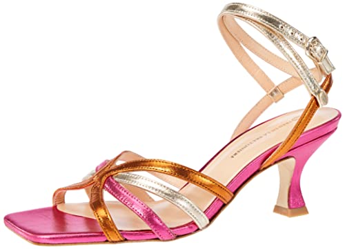 Fred de la Bretoniere Damen FRS1424 Mixed metallic Nappa Leather Heeled Sandal, Multi Fuchsia, 38 EU Fred de la Bretoniere Damen FRS1424 Mixed metallic Nappa Leather Heeled Sandal, Multi Fuchsia, 38 EU von Fred de la Bretoniere