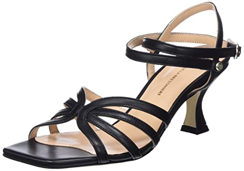 Fred de la Bretoniere Damen FRS1424 Soft Nappa Leather Heeled Sandal, Black, 38 EU Fred de la Bretoniere Damen FRS1424 Soft Nappa Leather Heeled Sandal, Black, 38 EU von Fred de la Bretoniere