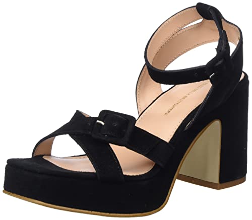 Fred de la Bretoniere Damen FRS1445 Suede Heeled Sandal, Black, 37 EU Fred de la Bretoniere Damen FRS1445 Suede Heeled Sandal, Black, 37 EU von Fred de la Bretoniere
