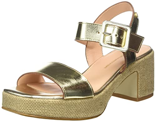Fred de la Bretoniere Damen FRS1446 metallic Leather Heeled Sandal, Gold, 39 EU Fred de la Bretoniere Damen FRS1446 metallic Leather Heeled Sandal, Gold, 39 EU von Fred de la Bretoniere
