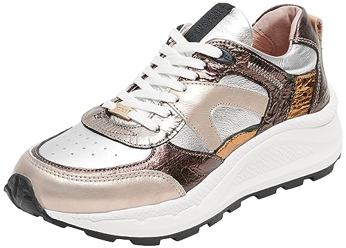 Fred de la Bretoniere Damen Hazel Low Sneaker, Silver, 36 EU Fred de la Bretoniere Damen Hazel Low Sneaker, Silver, 36 EU von Fred de la Bretoniere