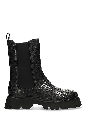 Fred de la Bretoniere Damen ROMEE Woven Chelsea Boot, Black, 36 EU Fred de la Bretoniere Damen ROMEE Woven Chelsea Boot, Black, 36 EU von Fred de la Bretoniere