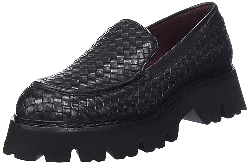Fred de la Bretoniere Damen ROMEE Woven Loafer, Black, 38 EU Fred de la Bretoniere Damen ROMEE Woven Loafer, Black, 38 EU von Fred de la Bretoniere