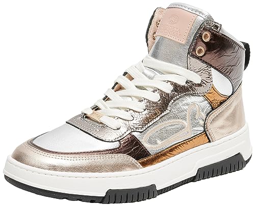 Fred de la Bretoniere Damen YARA high Sneaker, Silver, 39 EU Fred de la Bretoniere Damen YARA high Sneaker, Silver, 39 EU von Fred de la Bretoniere