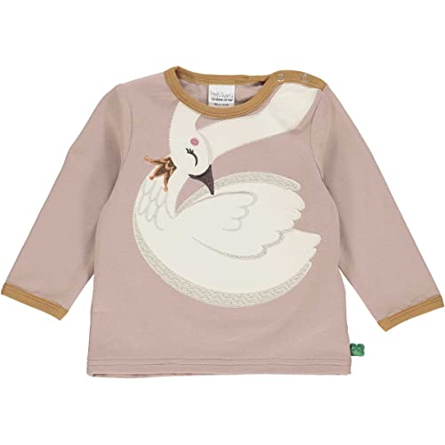 Fred's World by Green Cotton Baby Girls Hello swan l/s T-Shirts and Tops, Rose Wood, 80 von Fred's World by Green Cotton