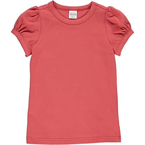 Fred's World by Green Cotton Girl's Alfa Puff s/s T T-Shirt, Cranberry, 134 von Fred's World by Green Cotton