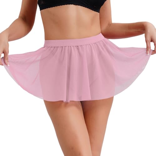 Freebily Damen Durchsichtiger Mesh Rock Kurz Sexy Minirock Plisseerock Für Sommer Strand Tanz Rave Party Clubwear Rosa Einheitsgröße Freebily Damen Durchsichtiger Mesh Rock Kurz Sexy Minirock Plisseerock Für Sommer Strand Tanz Rave Party Clubwear Rosa Einheitsgröße von Freebily