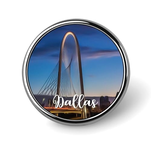 Emaille-Anstecknadel-Set mit Dallas-Landschaft, Reisegeschenk, Stadt-Skyline-Brosche, Emaille-Anstecknadeln, Skyline, Bauknöpfe für Jeans, Neuheit, Landschaft, Emaille, Anstecknadeln, Schmuck, von Freecustom