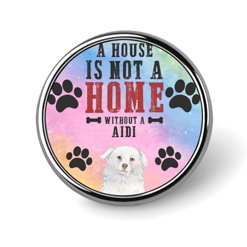 Freecustom Emaille-Anstecknadeln, Großpackung mit Anstecknadeln "A House Is Not A Home Without A American Bulldogge" für Rucksäcke, individuelle Knöpfe, Hundebesitzer, Geschenk, Anstecknadel, von Freecustom