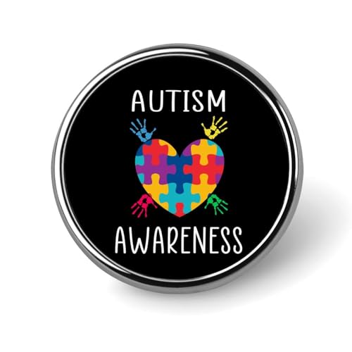 Freecustom Emaille-Anstecknadeln mit Autismus-Flagge, Autismus-Bewusstsein, Autismus-Liebhaber, Brosche für Rucksäcke, Autismus, Stolz, benutzerdefinierte Knöpfe, Neuheit, Autismus, Kindernadeln für von Freecustom