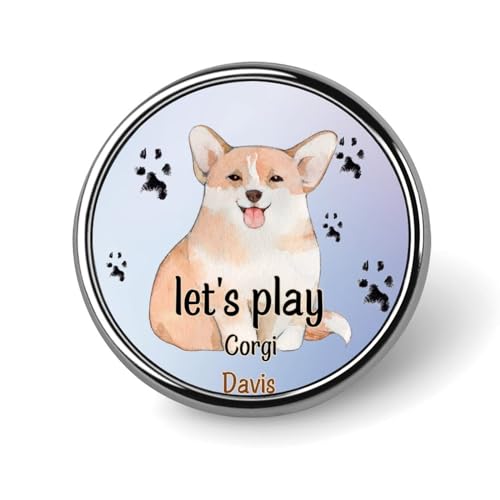 Freecustom Let's Play Dackel Pins Sets Welpe Geschenke Tier Welpen Anstecknadel Brosche Pins Hundebesitzer Geschenk Knöpfe für Jeans Einzigartige Hund Tier Anstecknadel Geschenk für Freunde Zubehör, von Freecustom