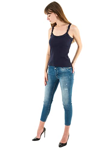 Freeman T Porter Tanktops Tanzy Rib Co95-l F292 Total Eclipse, blau, Large von Freeman T. Porter