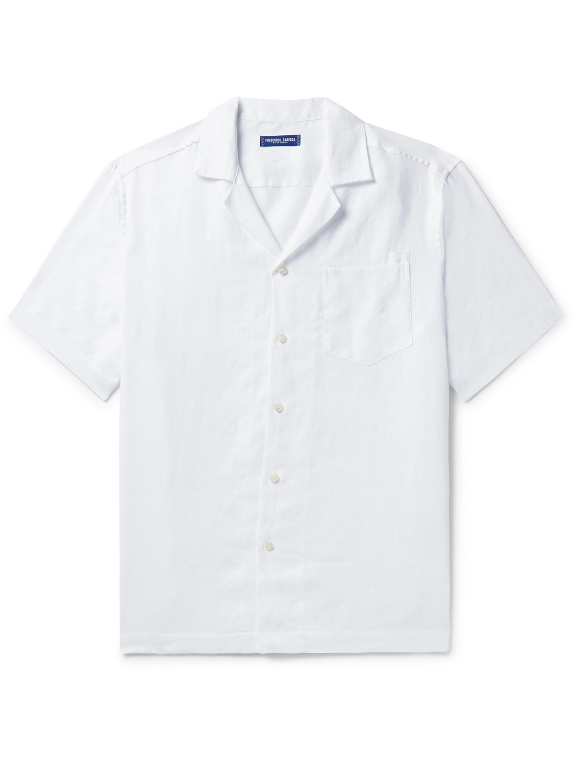 Frescobol Carioca - Angelo Camp-Collar Linen Shirt - Men - White - XXL von Frescobol Carioca