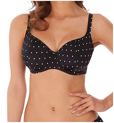 Freya Damen Bikini mit Bügel, Sweetheart, gepolstert, AS7231 - Schwarz - 80FF von Freya