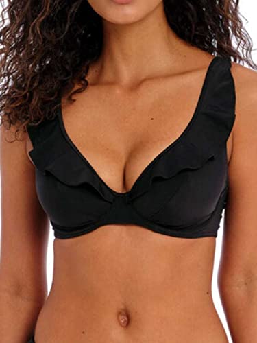 Freya Damen Jewel Cove High Apex Bügel-Bikinioberteil mit J-Haken (7230), Farbe: Schwarz, 65F von Freya