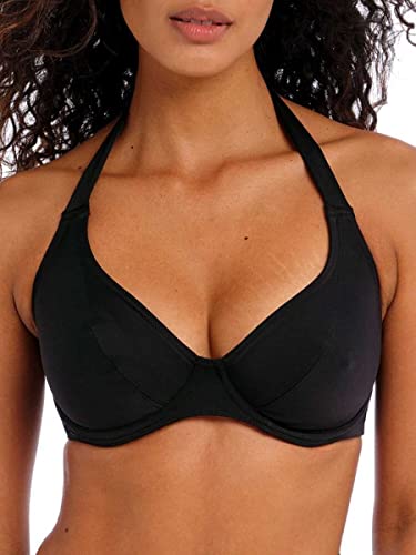 Freya Damen Standard Jewel Cove Bügel Halfter Bikini Top, Farbe: Schwarz, 85E von Freya