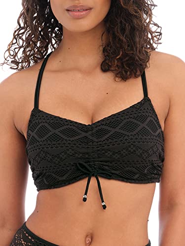 Freya Damen Sundance Bralette-Bikinioberteil mit verdecktem Bügel (4000) Bikini, Schwarz, 70DD von Freya