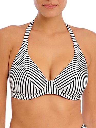 Freya Jewel Cove Damen Bikinioberteil mit Bügel, Streifen Schwarz, 85D von Freya