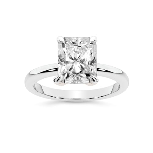 Im Labor Gezüchteter Diamant-Verlobungsring 6 Karat IGI-Zertifiziert Strahlend Form | In 14K von 18K in Weiß, Gelb oder Roségold Matilda Leaf Petal Solitaire Diamant Ring | FG-VS1-VS2 Qualität von Friendly Diamonds