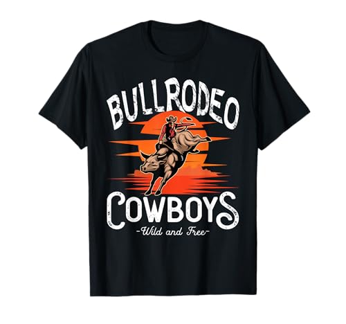 Bull Rodeo Wild And Free//Prairie Cowboy - Mädchen T-Shirt Bull Rodeo Wild And Free//Prairie Cowboy - Mädchen T-Shirt von Frontier Spirit & Vibes