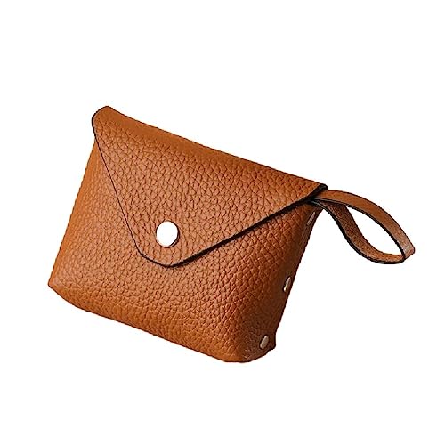 Frotox Männer Brieftasche Visitenkarte Münze Geldbörse Kleingeld Tasche Frauen Kartenhalter Tragbare Reise Karten Organizer Casual Use Mini Umschlag Brieftasche, braun von Frotox