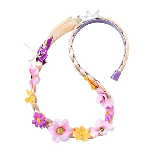 Kinder Königin Weben Zöpfe Stirnband Elegante Kopfbedeckung Rolle Spielen Haar Styling Zubehör Für Kleine Mädchen Zöpfe Stirnband von Frotox