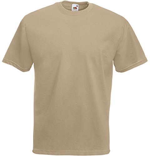 Fruit Of The Loom Herren Kurzarm T-Shirt Small,Grün - Khaki von Fruit of the Loom