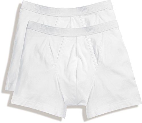 Fruit of the Loom - Classic Boxer 2er Pack Farbe weiss Größe XXL von Fruit of the Loom