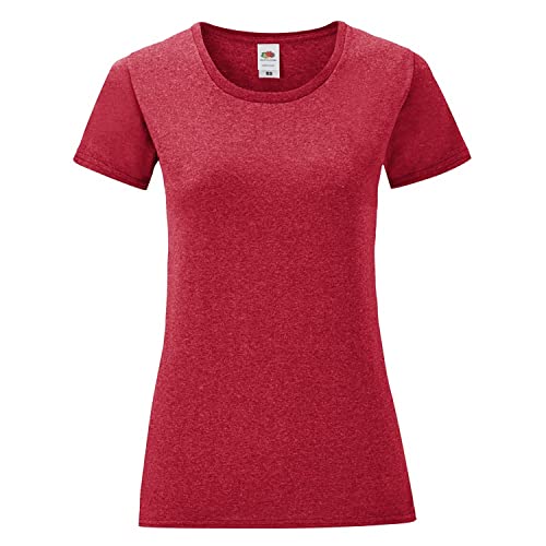 Fruit of the Loom Damen Iconic T-Shirt (M) (Fuchsia) von Fruit of the Loom