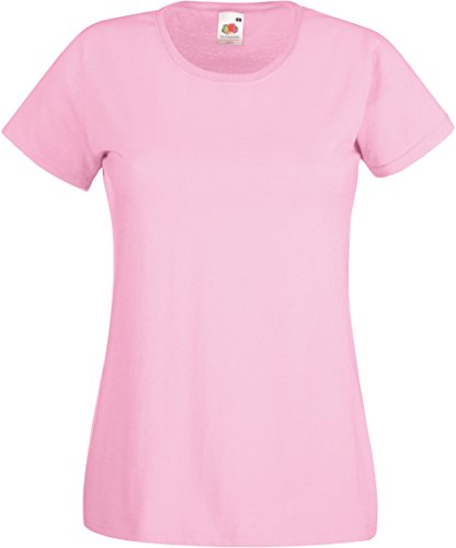 Fruit of the Loom Damen T-Shirt rosa hellrosa XL von Fruit of the Loom