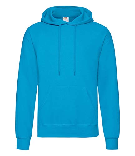 Fruit of the Loom Herren Classic Hooded Sweat Gr. S, azurblau von Fruit of the Loom