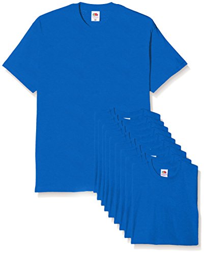 Fruit of the Loom Herren Original T T-Shirt, königsblau, S (10er Pack) von Fruit of the Loom