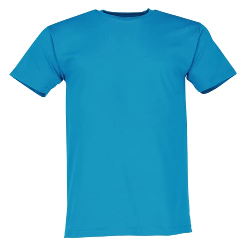 Fruit of the Loom Herren Original T. T-Shirt (5er Pack), Farbe:5X azurblau, Größe:L von Fruit of the Loom