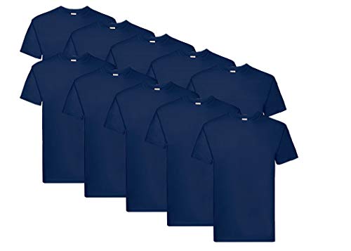 Fruit of the Loom Herren Super Premium Short Sleeve T-Shirt, Navy,2XL von Fruit of the Loom