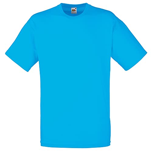 Fruit of the Loom Herren Valueweight Short Sleeve T-Shirt, azurblau, M von Fruit of the Loom