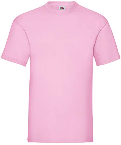 Fruit of the Loom Herren Valueweight Short Sleeve T-Shirt, Hellrosa, S von Fruit of the Loom