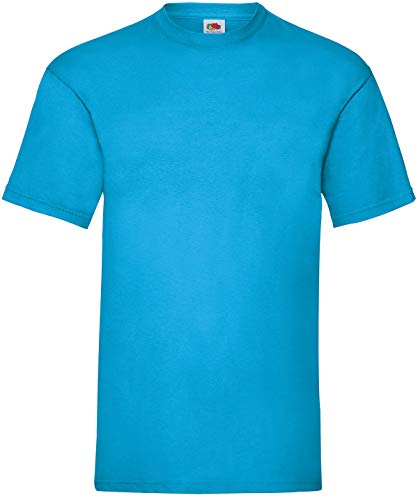 Fruit of the Loom Herren Valueweight Kurzarm T-Shirt, azurblau, XL von Fruit of the Loom