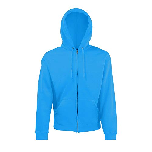 Fruit of the Loom - Hooded Sweat Jacket - Modell 2013 / Azure Blue, XXL XXL,Azure Blue von Fruit of the Loom