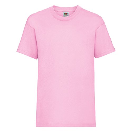 Fruit of the Loom Jungen T-Shirt, Rosa, 1-2 Jahre (92) von Fruit of the Loom