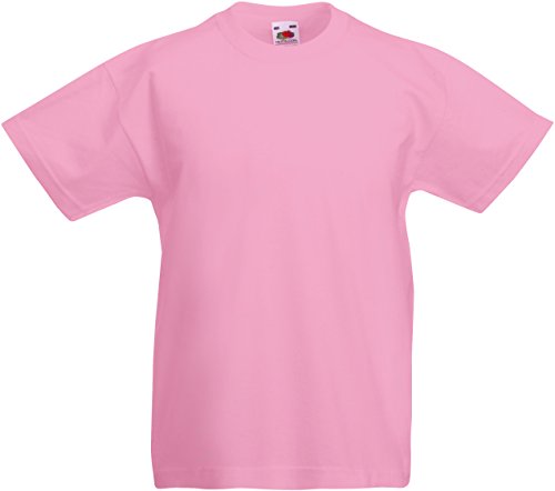 Fruit of the Loom Kinder T-Shirt Valueweight T Kids 61-033-0 Light Pink 92 (1-2) von Fruit of the Loom