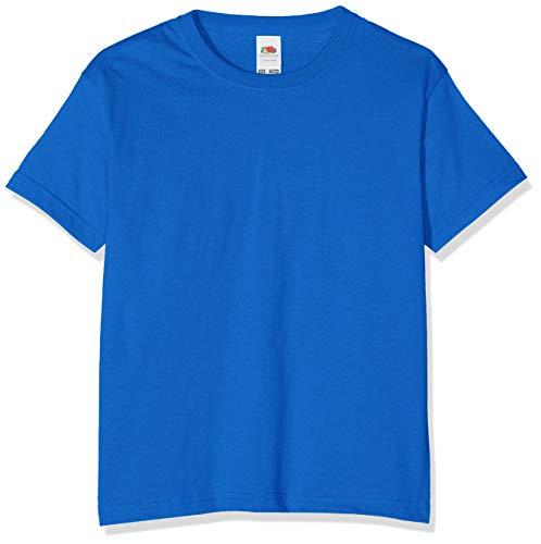 Fruit of the Loom Jungen T-Shirt, Royalblau, 9-11 Jahre (140) von Fruit of the Loom