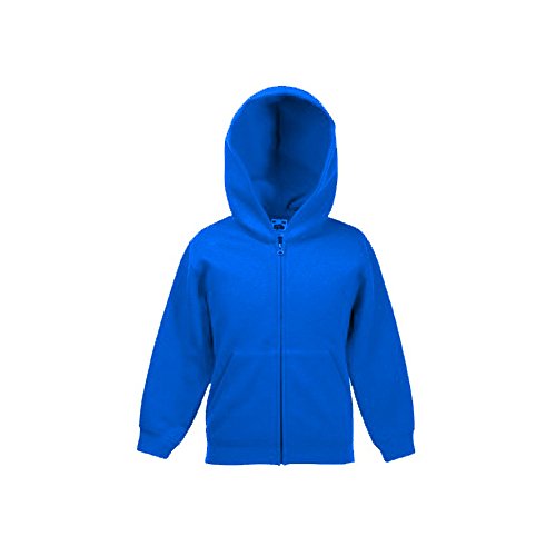 Fruit of the Loom Kinder ZIP-Kapuzensweatshirt #51 Royal - 128 von Fruit of the Loom