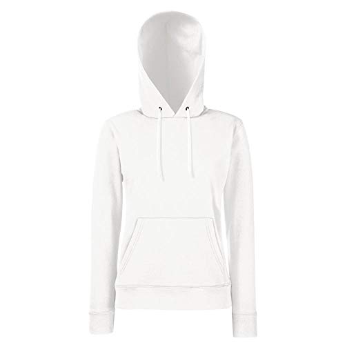 Fruit of the Loom - Lady-Fit Hooded Sweat XL,White von Fruit of the Loom