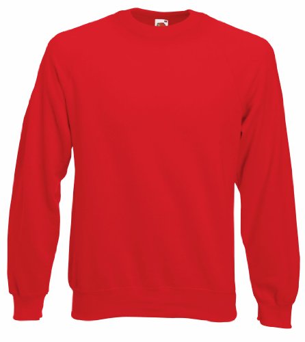Fruit of the Loom - Langarmshirt 'Valueweight Longsleeve T' / Red, 3XL von Fruit of the Loom