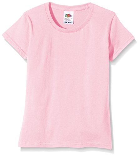 Fruit of the Loom Mädchen Sofspun T-Shirt, Hellrosa, 12-13 Jahre von Fruit of the Loom