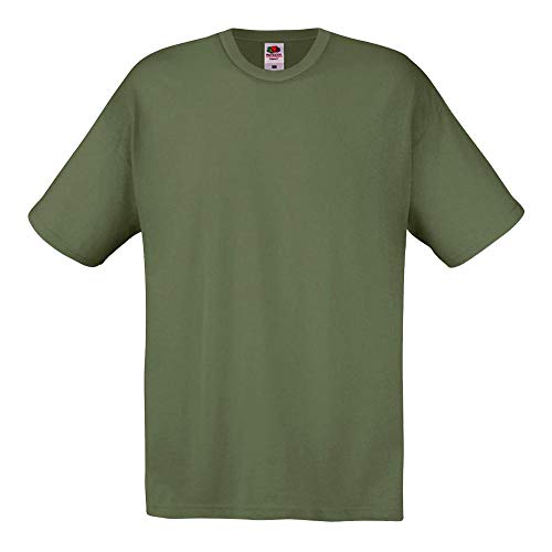 Fruit of the Loom - T-Shirt 'Original T' / Classic Olive, L von Fruit of the Loom