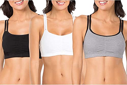 Fruit of the Loom Womens Spaghetti Strap Pullover Sports Bra, 3-Pack von Fruit of the Loom