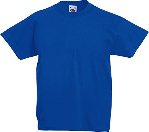 Fruit of The Loom ss132b T-Shirt Jungen, Blau (Königsblau), 92 von Fruit of the Loom